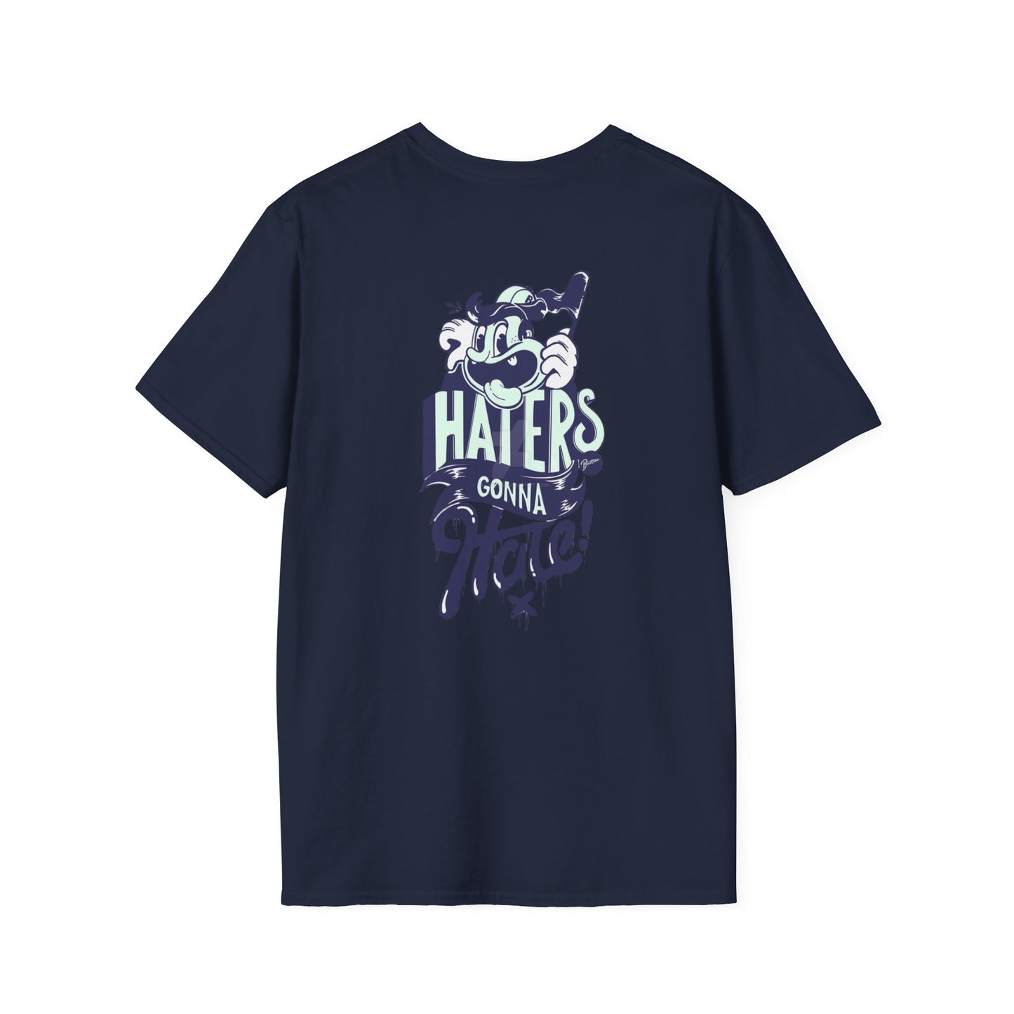 T-Shirt — 'Haters Gonna Hate' Retro Cartoon Graphic Tee