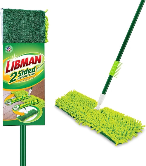Sided Microfiber Dust Mop, Double Sided Dry Wet Mops for Floor